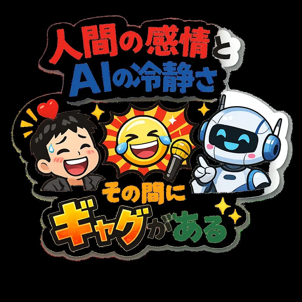 『人間の感情とAIの冷静さ、その間にギャグがある』